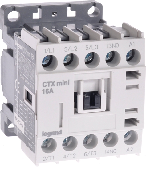 Изображение Legrand Stycznik mocy 3P 16A 230V AC 0Z 1R CTX3 MINI (417066)