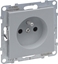 Attēls no Legrand SUNO - Gniazdo 2P+Z - - 16 A - 250 V~ - zaciski automatyczne, Aluminium - Legrand 721381 himp