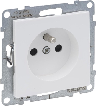 Attēls no Legrand SUNO - Gniazdo 2P+Z z przeson - 16 A - 250 V~ - zaciski automatyczne, Biay - Legrand 721180 himp