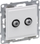 Изображение Legrand SUNO Gniazdo antenowe podwójne SAT typ F kocowe 1,5dB biae 721173