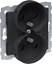 Picture of Legrand SUNO Gniazdo podwójne 2x2P+Z czarne 16A 250V zaciski rubowe 721491