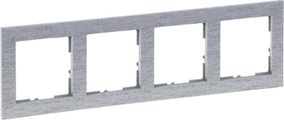 Изображение Legrand SUNO Ramka czterokrotna aluminium szczotkowane 721564