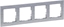 Изображение Legrand SUNO Ramka czterokrotna aluminium szczotkowane 721564
