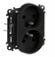 Attēls no Legrand VALENA LIFE gniazdo 2p+z przeson do ramek wielokrotnych czarne 16A 250V 756300
