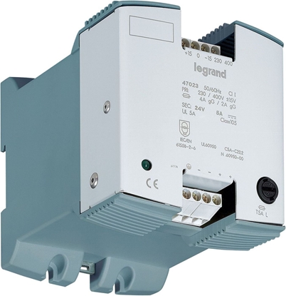 Attēls no Legrand Zasilacz stabilizowany 1-fazowy z filtrem 230-400V/24VDC 5A