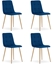 Picture of Leobert Krzeso KARA upholstered dining chair, navy velvet for the living room x4