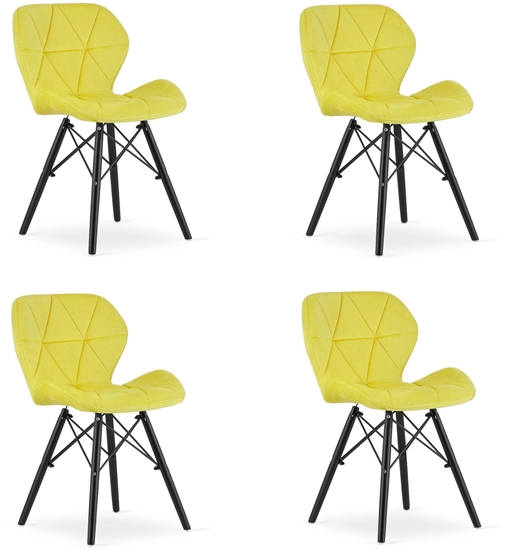 Picture of Leobert Krzeso óty LAGO aksamitowy welurowy elegancki do salonu i jadalni x4