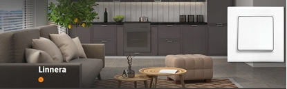 Attēls no Linnera S cznik wiecznikowy Podwietlany, Kolor Biay / 90440050