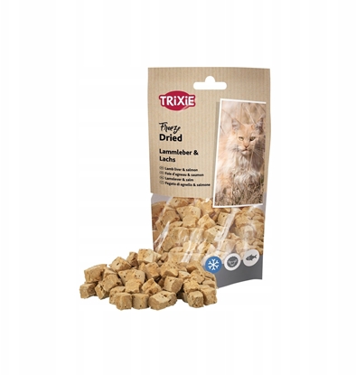 Picture of Liofilizowana wtróbka jagnica z ososiem, przysmak, dla kota, 25g