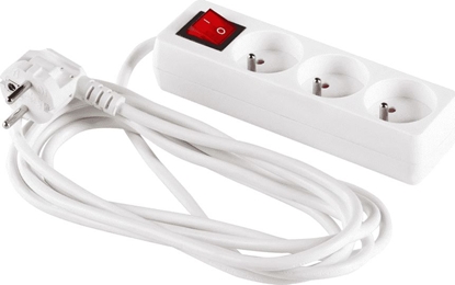 Attēls no Listwa zasilajca Elcan 3 gniazda 3 m biaa (PM-ZW-3G-30)