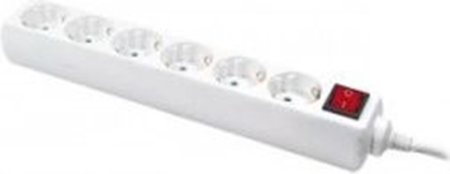 Picture of Listwa zasilajca LogiLink LPS 6 gniazd 1.5 m biaa (LPS202)
