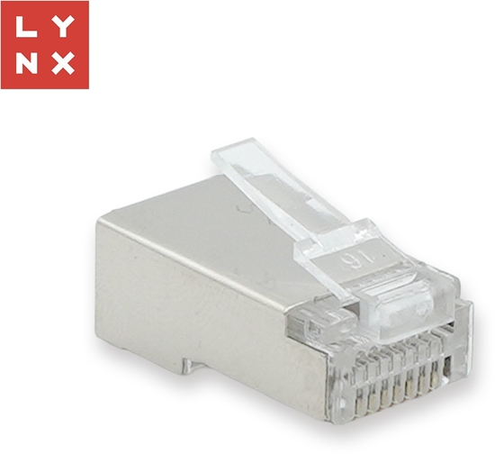 Picture of LYNX konektor STP Cat5e, 30µ, 100ks