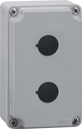 Picture of Lovato Electric Metalowa obudowa pusta 2 otwory pokrywa szara (LPZM2A8)