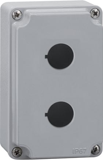 Picture of Lovato Electric Metalowa obudowa pusta 2 otwory pokrywa szara (LPZM2A8)