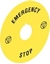 Attēls no Lovato Electric Szyld opisowy EMERGENCY/STOP fi 90mm (LPXAU113)