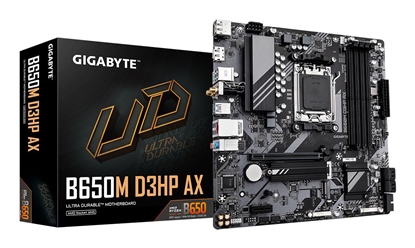 Attēls no Mainboard|GIGABYTE|AMD B650|SAM5|Micro-ATX|Memory DDR5|Memory slots 4|B650MD3HPAX1.3