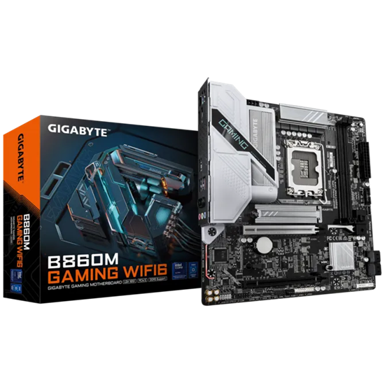 Picture of Mainboard|GIGABYTE|Intel B860 Express|LGA1851|Micro-ATX|Memory DDR5|Memory slots 2|B860MGAMINGWIFI6