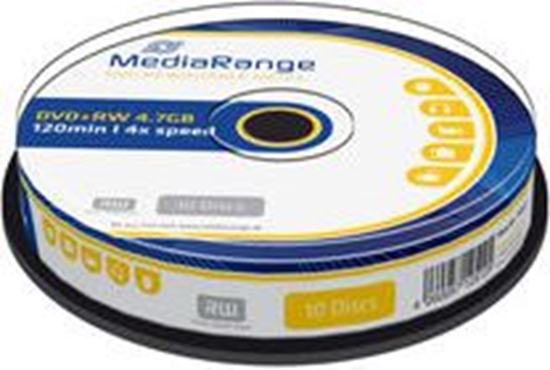 Picture of Mediarange DVD+RW 4x 10pcs Spindel