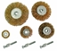 Изображение Mega Szczotki druciane trzpieniowe 5szt. 25-75mm + trzpienie 3szt. 32200