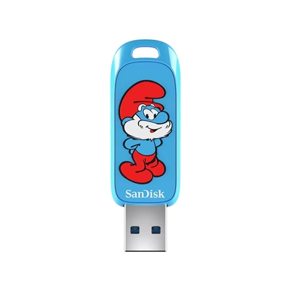 Picture of Zibatmiņa Sandisk Smurfs 64GB Brainy Smurf Edition