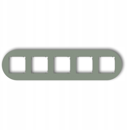 Изображение MINI Ramka uniwersalna piciokrotna okrga z tworzywa szawiowy 61MRTO-5