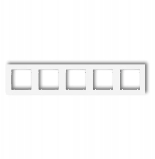 Изображение MINI Ramka uniwersalna piciokrotna z tworzywa biay mat 25MR-5