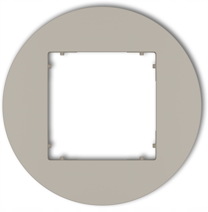 Изображение MINI Ramka uniwersalna pojedyncza okrga z tworzywa taupe 60MRTO-1
