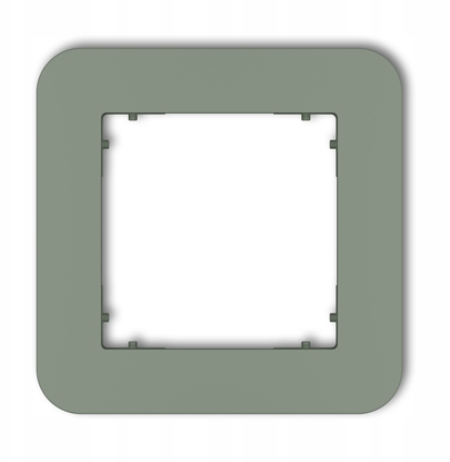 Изображение MINI Ramka uniwersalna pojedyncza zaokrglona z tworzywa szawiowy 61MRTZ-1