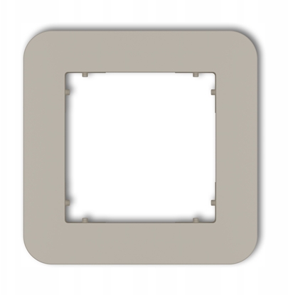 Изображение MINI Ramka uniwersalna pojedyncza zaokrglona z tworzywa taupe 60MRTZ-1