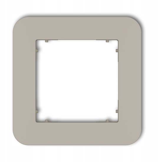 Picture of MINI Ramka uniwersalna pojedyncza zaokrglona z tworzywa taupe 60MRTZ-1