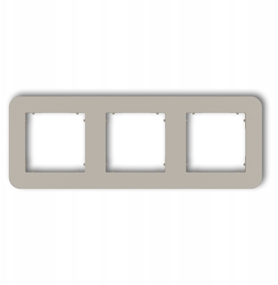 Изображение MINI Ramka uniwersalna potrójna zaokrglona z tworzywa taupe 60MRTZ-3