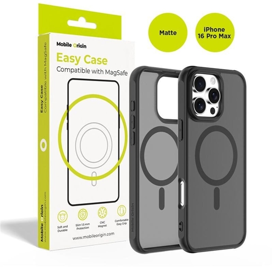 Изображение Mobile Origin Hybrid MagSafe Case, matte black - iPhone 16 Pro Max