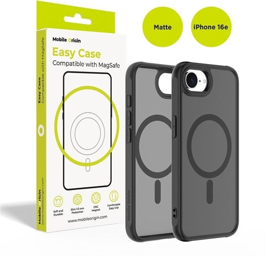 Изображение Mobile Origin Hybrid MagSafe Case, matte black - iPhone 16e