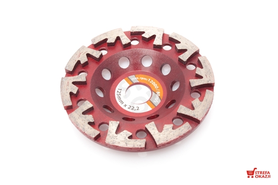 Picture of Modeco ciernica do szlifowania betonu diamentowa 125x22,23mm - MN-78-412