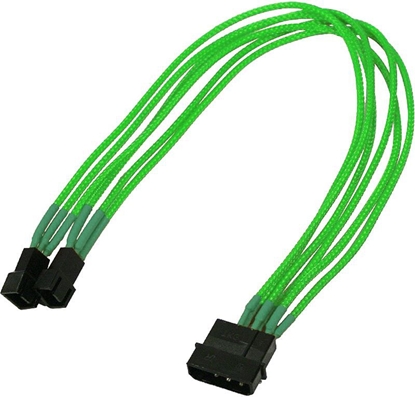 Изображение Nanoxia Molex - 3-pin x2, 0.3m, Zielony (NX42A30NG)