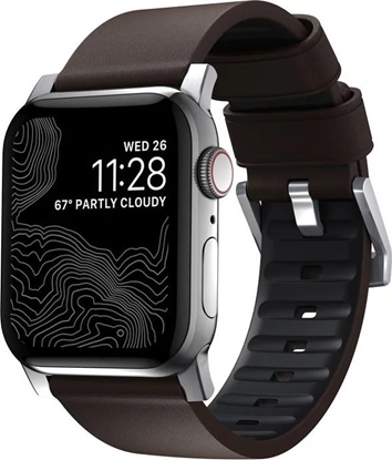 Picture of Nomad Pasek Active Strap Pro Brown, silver - AW 44/42 mm (NM1A4mSNW0)