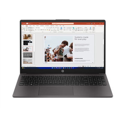 Picture of Notebook|HP|255 G10|CPU AMD RyzenT 5|7530U|15.6 "|1920 x 1080 pixels|RAM 8 GB|DDR4-SDRAM|SSD 512 GB|On-board graphics Yes|Numeric keypad Yes|Keyboard language English|OS installed Windows 11 Home|Colour Grey|Weight 1.52 kg|3200 MHz|B39RRAT