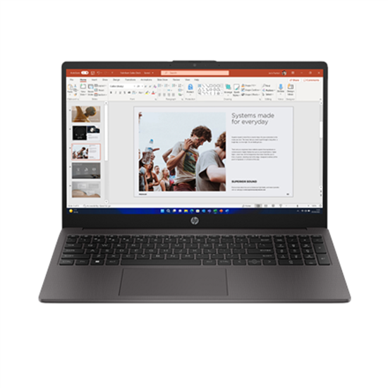 Picture of Notebook|HP|255 G10|CPU AMD RyzenT 5|7530U|15.6 "|1920 x 1080 pixels|RAM 8 GB|DDR4-SDRAM|SSD 512 GB|On-board graphics Yes|Numeric keypad Yes|Keyboard language English|OS installed Windows 11 Home|Colour Grey|Weight 1.52 kg|3200 MHz|B39RRAT