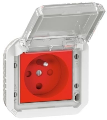 Picture of NOWE PLEXO 55 Gniazdo 2P+Z z blokad zaciski rubowe mechanizm 16A - 250V AC biae 069623L