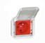 Attēls no NOWE PLEXO 55 Gniazdo 2P+Z z blokad zaciski rubowe mechanizm 16A - 250V AC szare 069553L