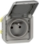 Picture of NOWE PLEXO 55 Gniazdo 2P+Z zaciski automatyczne mechanizm 16A - 250V AC szare 069551L