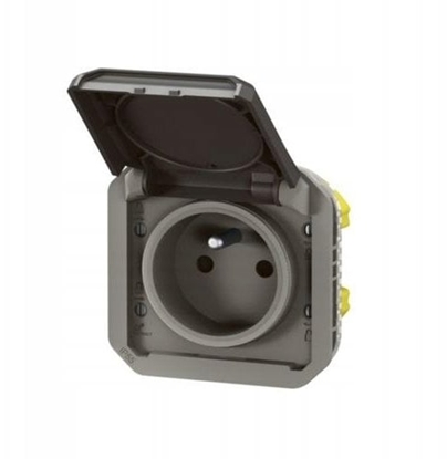 Picture of NOWE PLEXO 55 Gniazdo 2P+Z zaciski rubowe mechanizm 16A - 250V AC antracyt 069840L