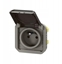 Attēls no NOWE PLEXO 55 Gniazdo 2P+Z zaciski rubowe mechanizm 16A - 250V AC antracyt 069840L