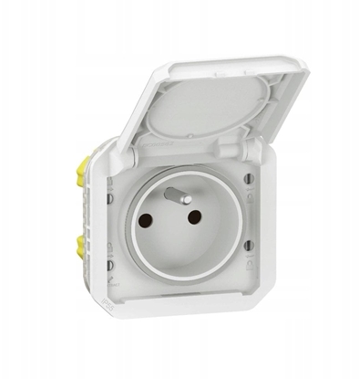 Attēls no NOWE PLEXO 55 Gniazdo 2P+Z zaciski rubowe mechanizm 16A - 250V AC biae 069624L