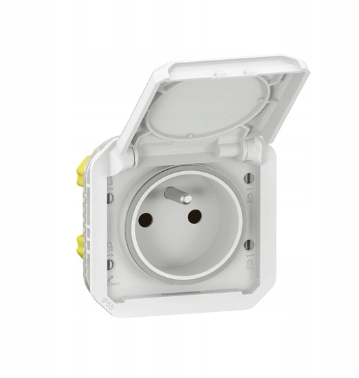 Picture of NOWE PLEXO 55 Gniazdo 2P+Z zaciski rubowe mechanizm 16A - 250V AC biae 069624L
