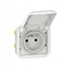 Attēls no NOWE PLEXO 55 Gniazdo 2P+Z zaciski rubowe mechanizm 16A - 250V AC biae 069624L