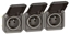 Picture of NOWE PLEXO 55 Gniazdo 3x2P+Z poziome komplet mechanizm 16A - 250V AC antracyt 069844L