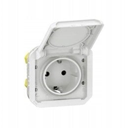Picture of NOWE PLEXO 55 Gniazdo Schuko 2P+Z zaciski auto mechanizm 16A - 250V AC biae 069640L