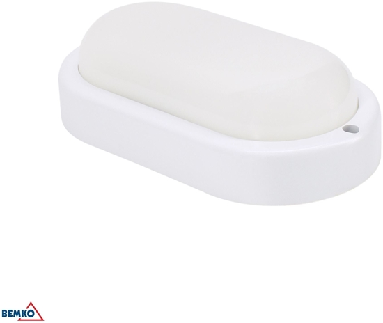 Изображение OPRAWA LED KANLO OWALNA 8W 4000K 760LM IP54 BIAA CZ. MIKR. C45-KAN2-08-WHO-4K-MS