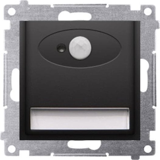 Изображение Oprawa schodowa Kontakt-Simon Oprawa owietleniowa LED z czujnikiem ruchu 230 V AC 1.4 W biay neutralny 4000K matowy czarny DOSCB.01/49